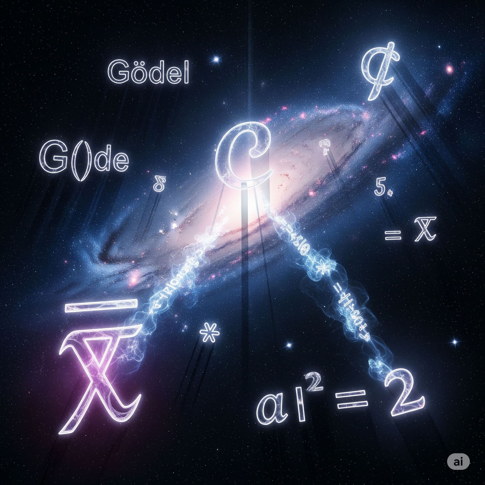 A graphic representing complex, unprovable mathematical concepts.